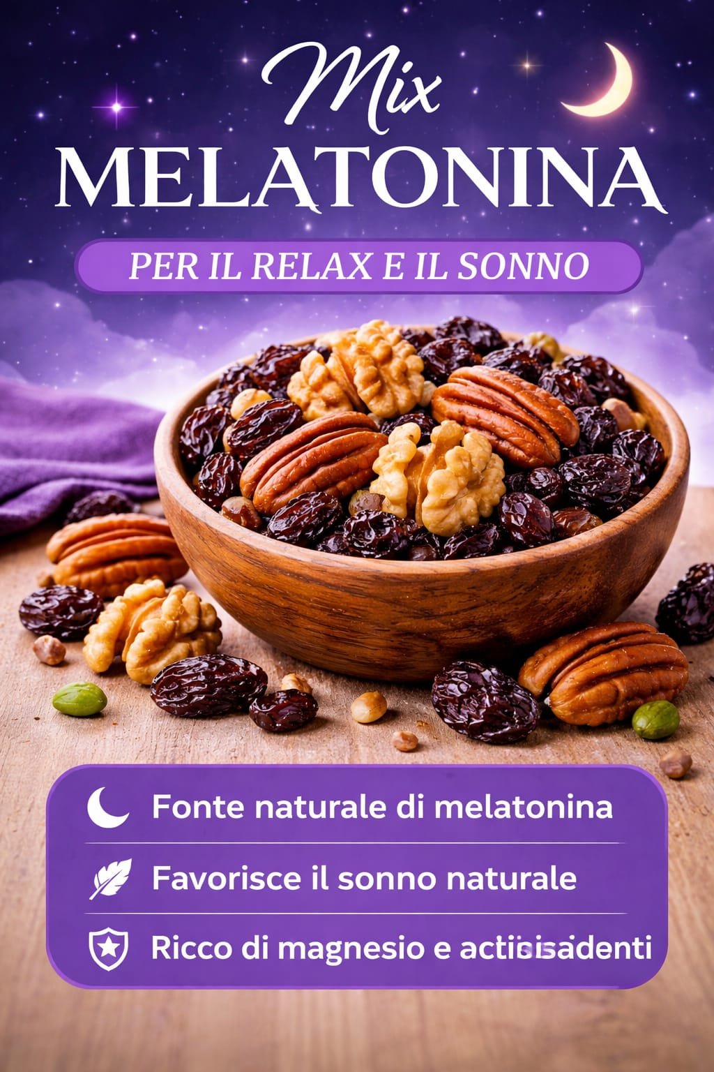 🌙 Mix Melatonina Notte Profonda 🌙 100gm