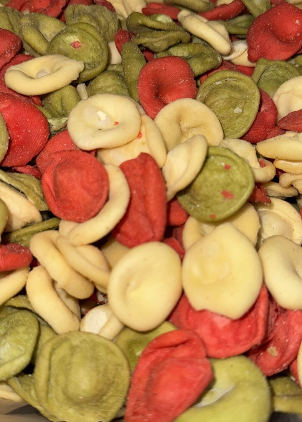 orecchiette fritte tricolore 100g