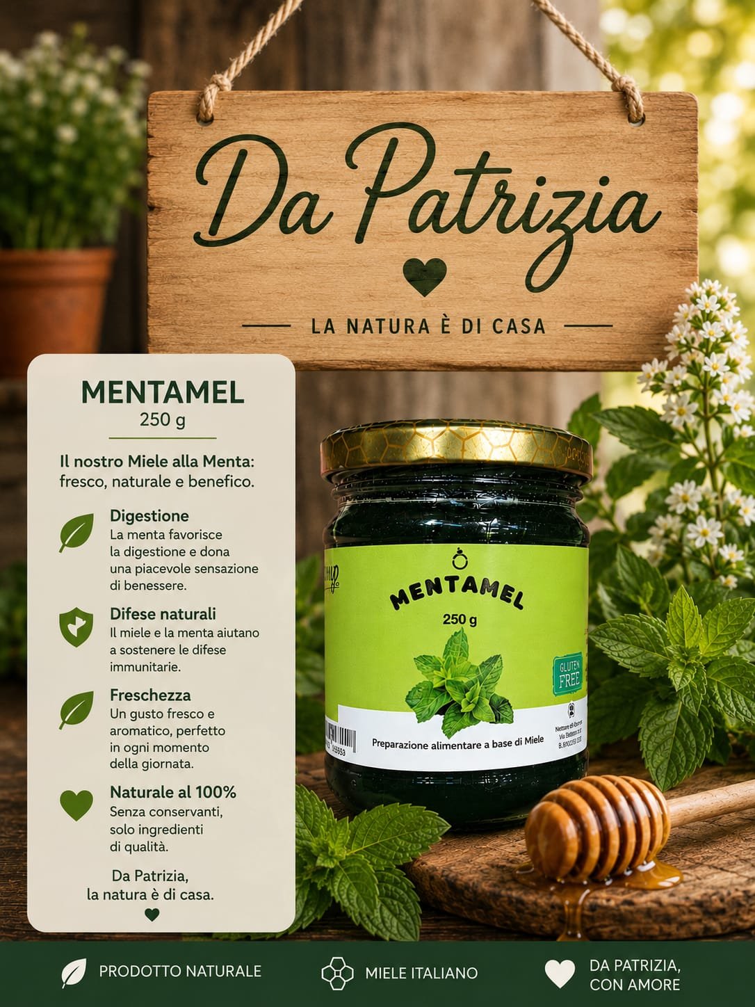 MENTAMEL – Miele alla Menta Naturale 🍃🍯