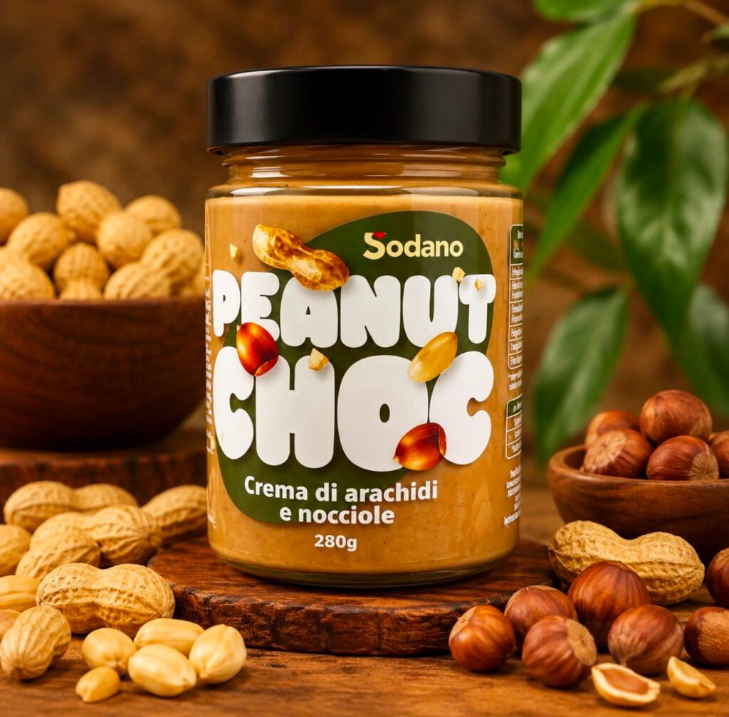 crema di arachidi e nocciole 280g