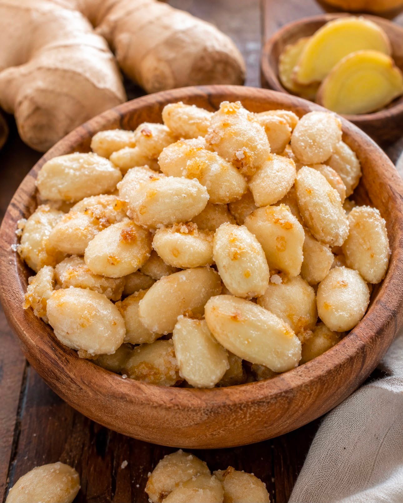 Mandorle Pelate Tostate allo Zenzero 100g