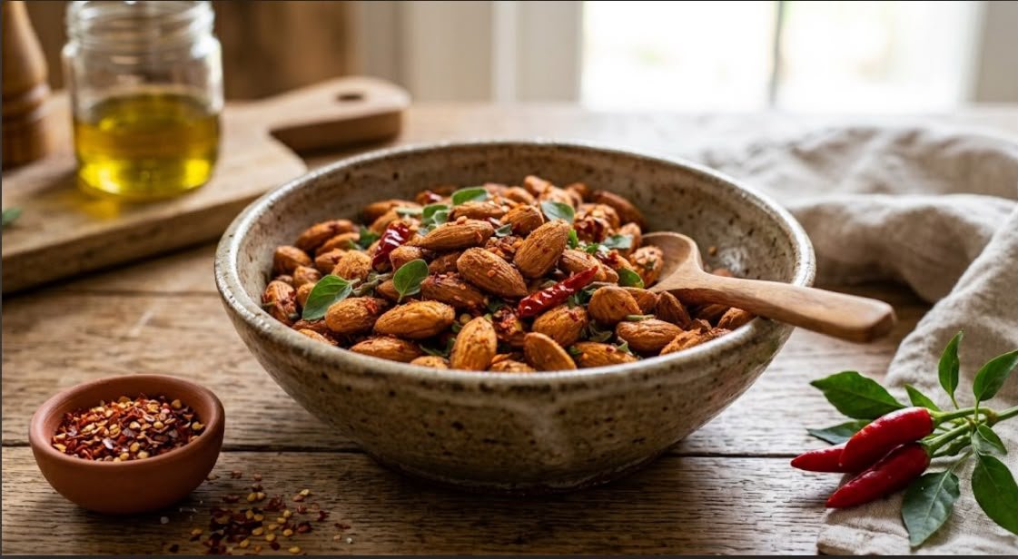 mandorle al peperoncino e curcuma 100g